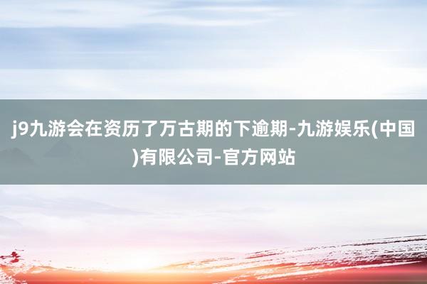 j9九游会在资历了万古期的下逾期-九游娱乐(中国)有限公司-官方网站