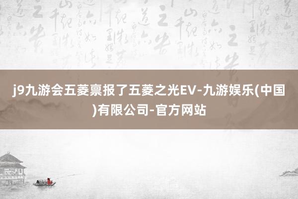 j9九游会五菱禀报了五菱之光EV-九游娱乐(中国)有限公司-官方网站